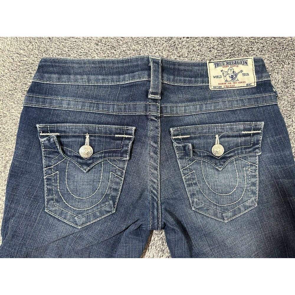 True Religion Becca Mid Rise Bootcut Jean Size 26 Flap Pockets W1067218